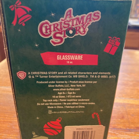 A Christmas story leg lamp 16 ounce glass fragile must be Italian new inbox, - Picture 2 of 7